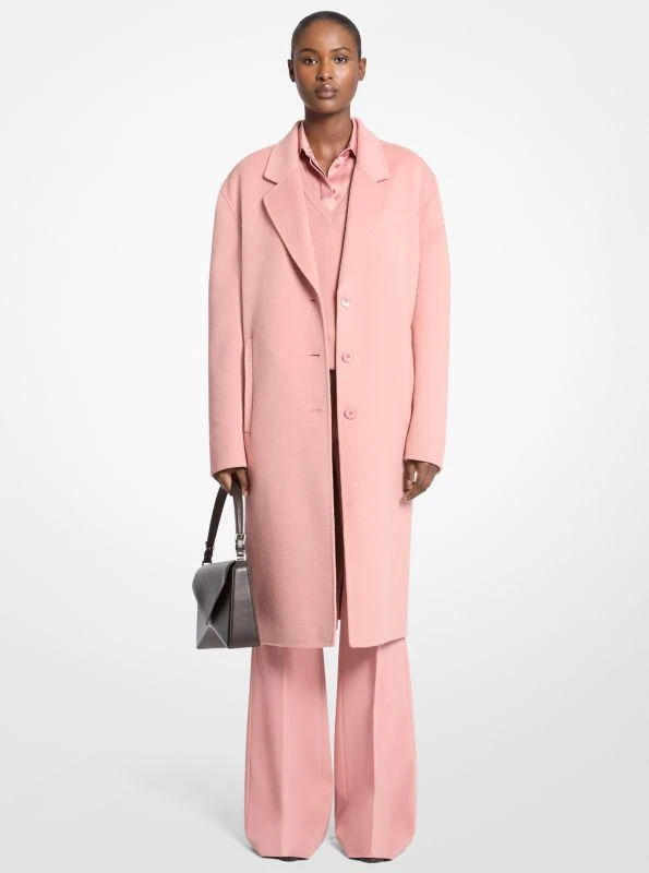 Michael Kors Double Faced Wool Melton Slouch Coat 1