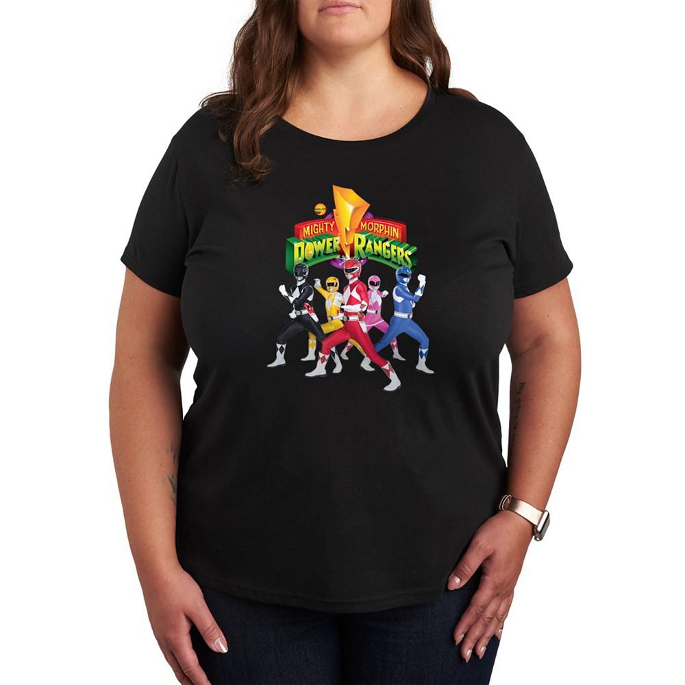 Hybrid Apparel Trendy Plus Size Power Rangers Graphic T-shirt
