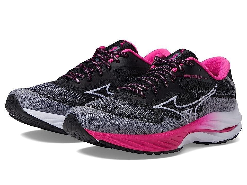 Mizuno Mizuno Project Zero Wave Rider 27 411424-9000 Womens US 11.5 Black Shoes ZPO3194