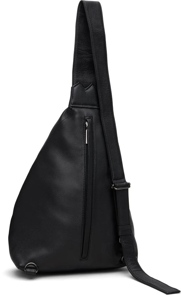 YOHJI YAMAMOTO Black Tuck Sling Medium Bag 3
