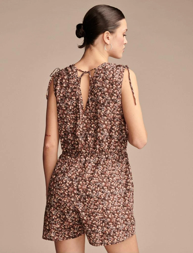 Lucky Brand Women's Cinched Floral Romper 4