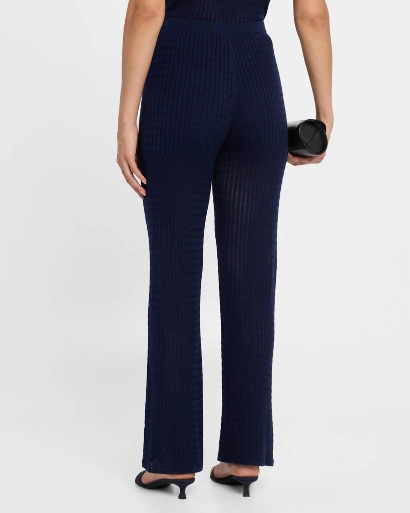 Naadam Naadam - Cable Pointelle Wide Leg Pants