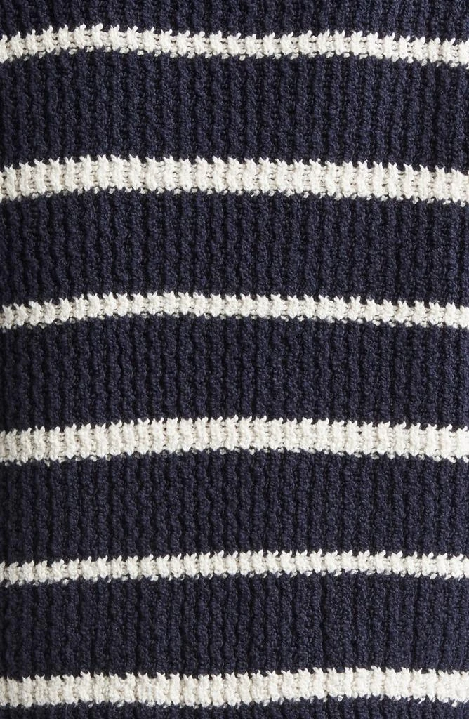 Vince Rib Stripe Crewneck Sweater 6