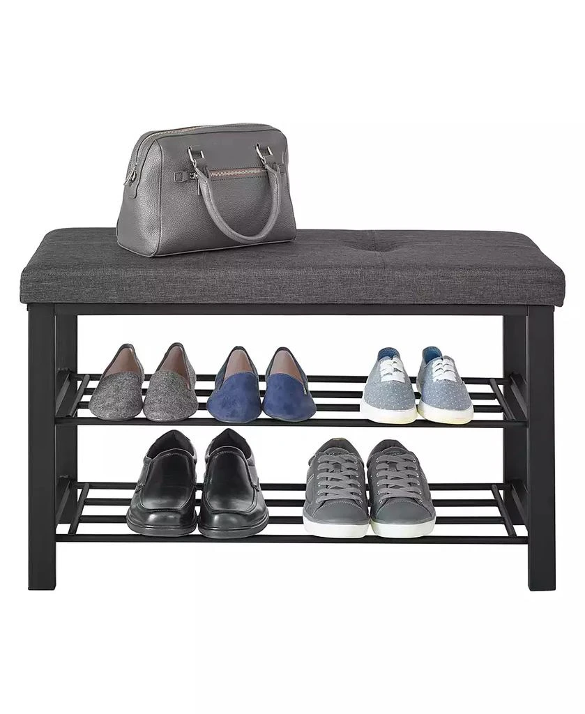 Neatfreak Fabric Upholstered Shoe Storage Bench 3