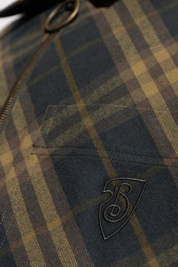 Burberry Burberry Check Collared Zip-Up Shirt 4