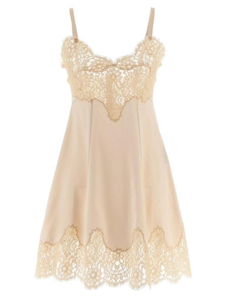 Shop Dolce & Gabbana V-Neck Lace Detailed Mini Dress on Sale at BeyondStyle   Get 41% Off Dolce & Gabbana V-Neck Lace Detailed Mini Dress with  Limited-Time Flash Deals, Exclusive Discounts, and