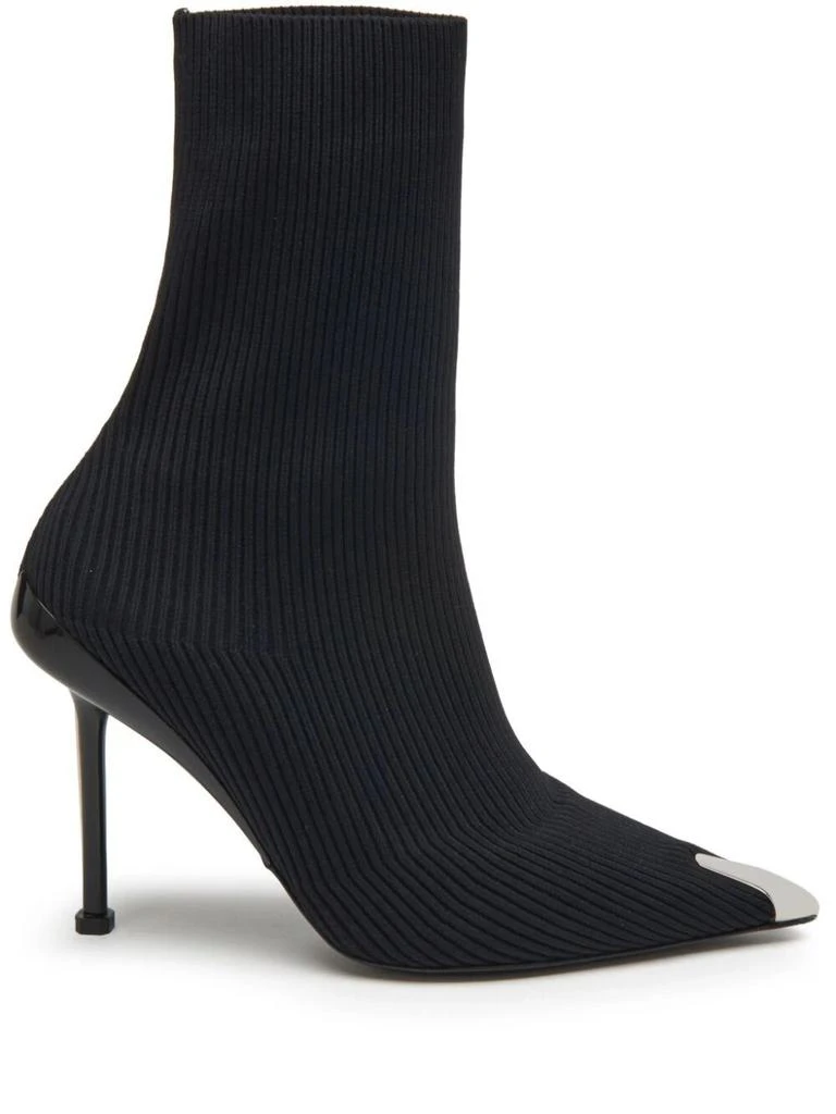 ALEXANDER MCQUEEN Slash knit boots 1