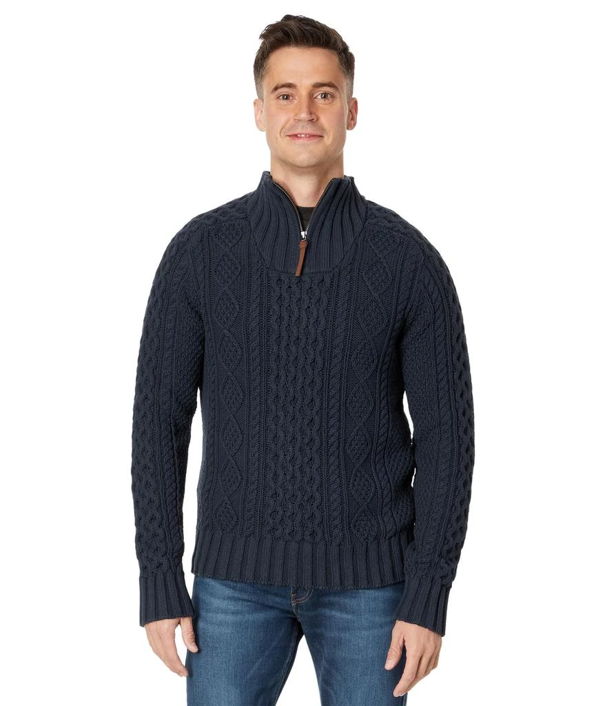 L.L.BEAN Signature Cotton Fisherman Sweater 1/4 1