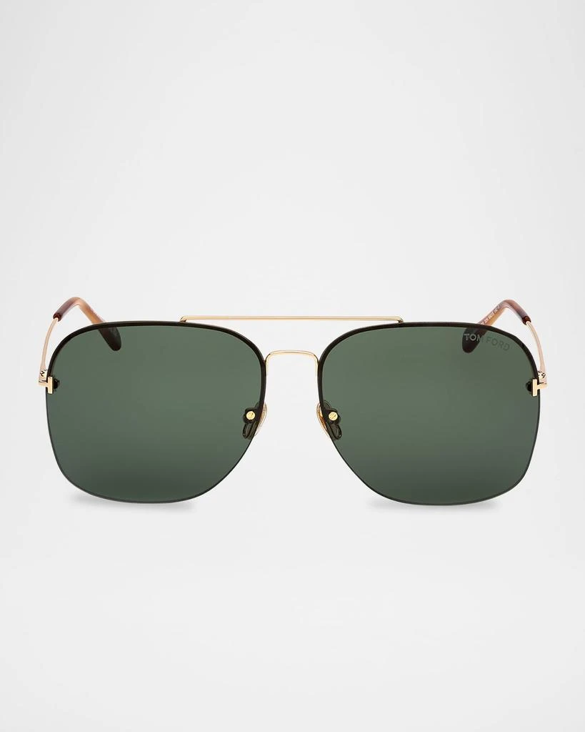 Tom Ford Men's Mackenzie-02 Metal Photochromic Aviator Sunglasses 1