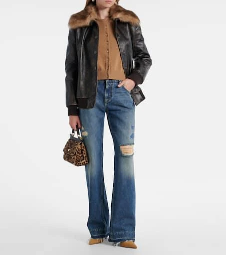 Dolce 
Gabbana Distressed straight jeans 2