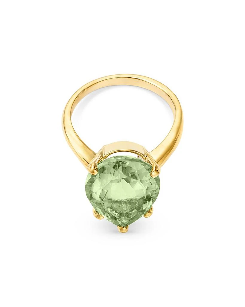 Bloomingdale
s Fine Collection Prasiolite Pear Solitaire Ring in 14K Yellow Gold 3