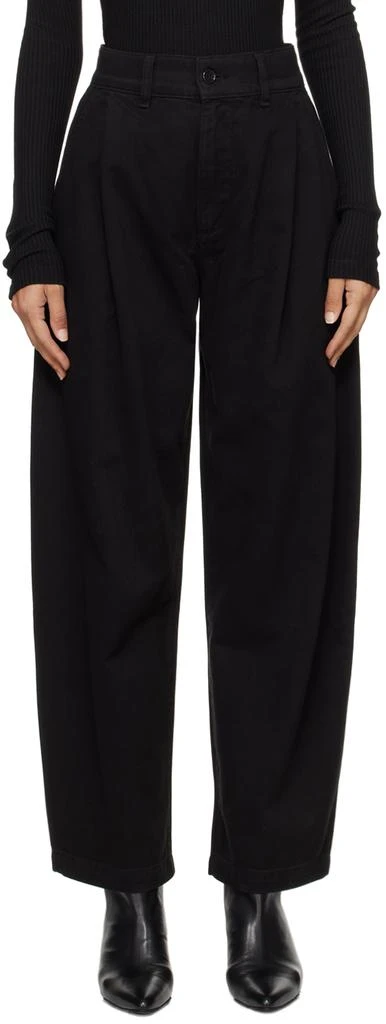 AGOLDE Black Danika Chino Trousers 1