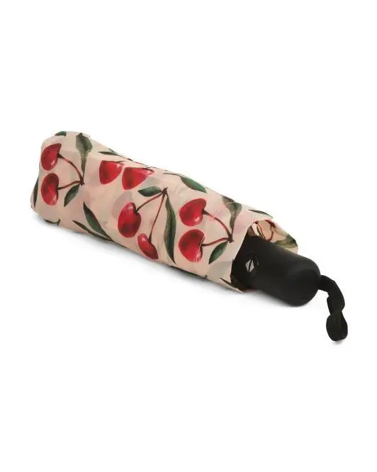 RAINY SKIES Vintage Cherries Umbrella