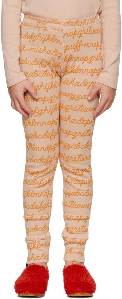 Misha & Puff Kids Pink Printed Leggings