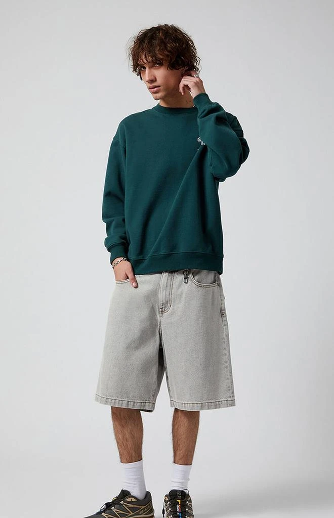 PacSun Gray Baggy Denim Shorts 3