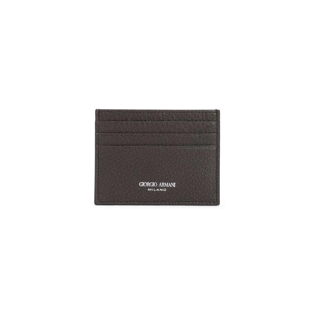 Giorgio Armani Calf Leather Credit Card Holder 2