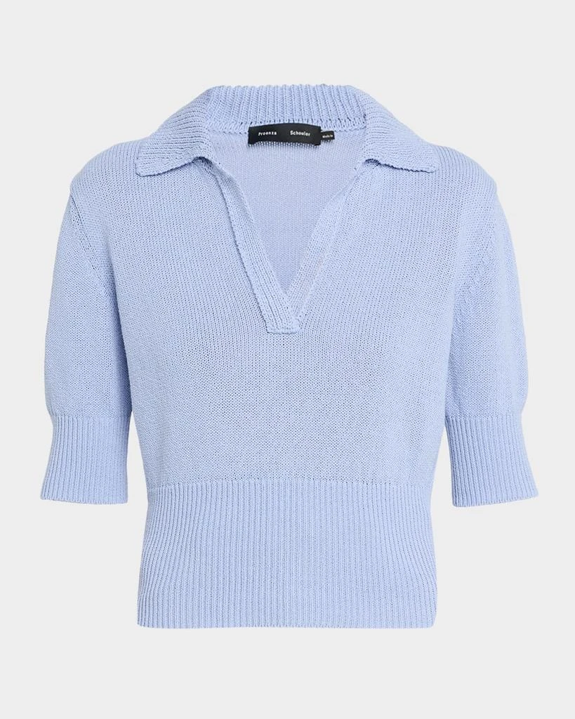 Proenza Schouler Reeve Polo Knit Top 1