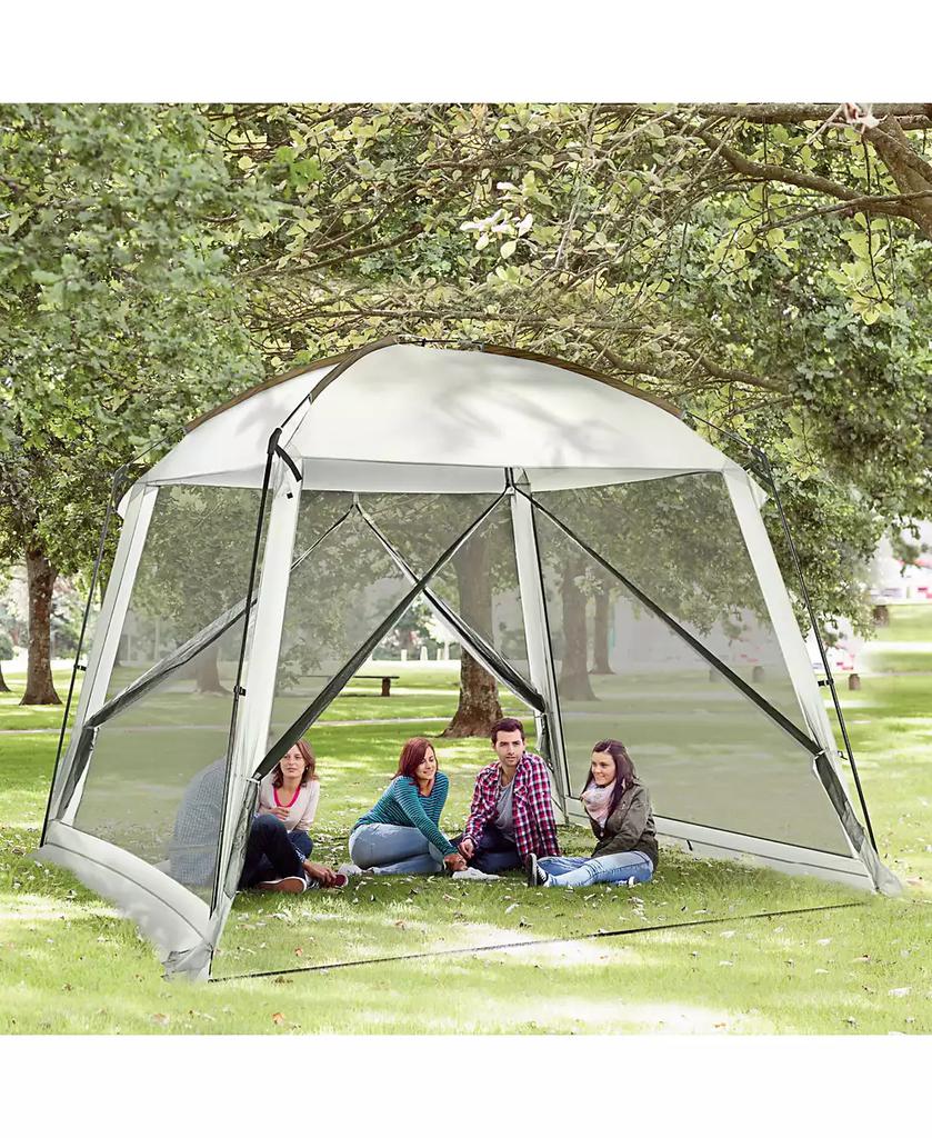 Outsunny Screen Tent, 10' x 10' Screen House Room with UV50+ Protection