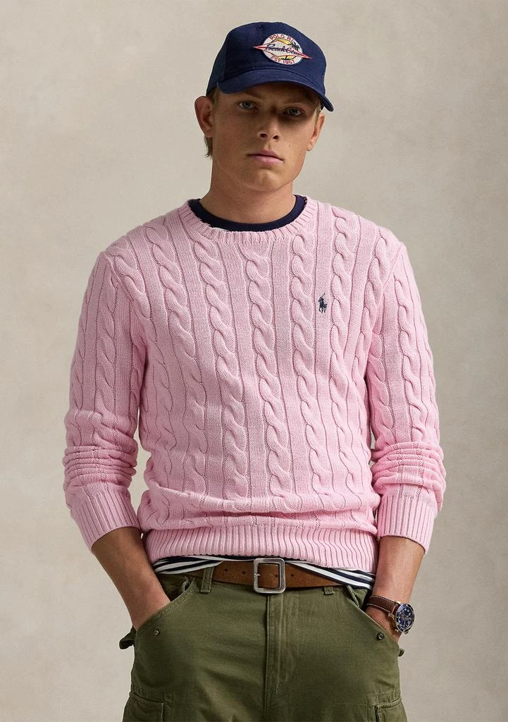 Ralph Lauren Cotton Cable Knit Driver Long Sleeve Sweater 1
