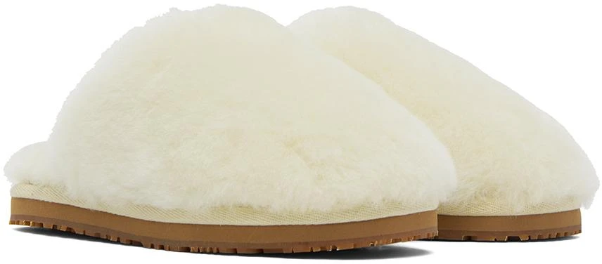 Mou Off-White Shearling Slippers 4