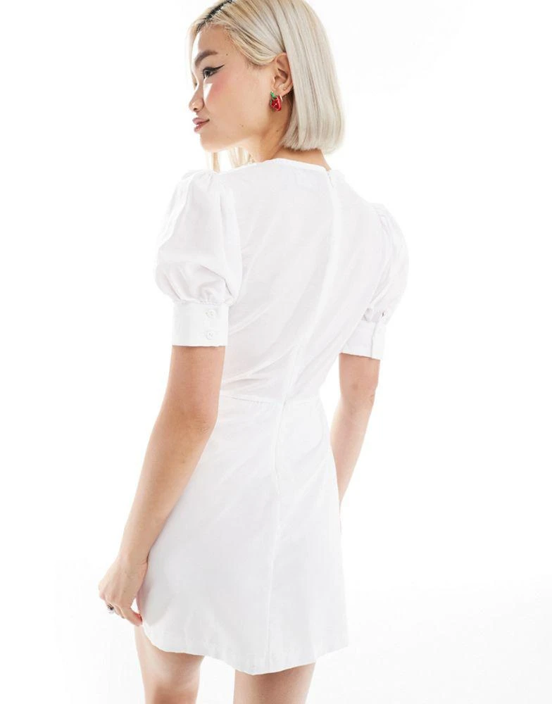 Reclaimed Vintage Reclaimed Vintage western milkmaid mini dress with collar 3
