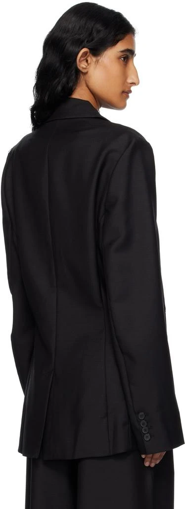 BAMBOU ROGER KWONG Black Wool & Mohair Fitted Blazer 3