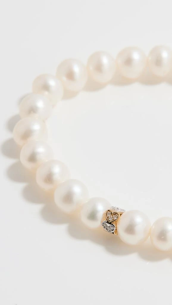 Sydney Evan 14k 6mm Eternity Heart Rondelle Bracelet 3