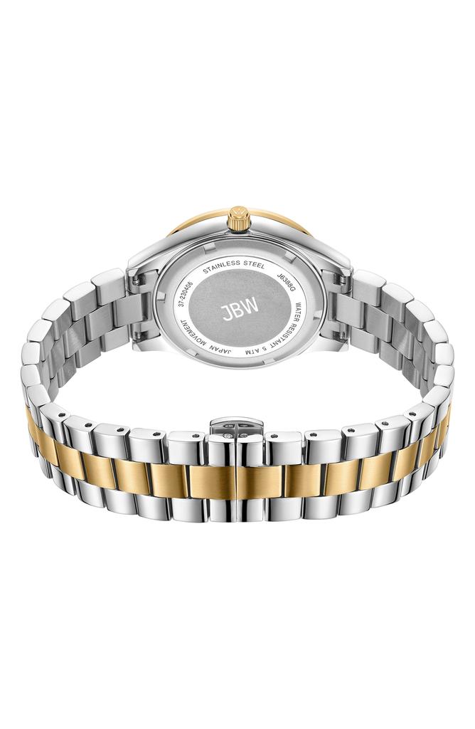 Jbw Mondrain Diamond & Crystal Embellished Miyota Bracelet Watch, 34mm