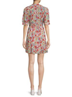 ba&sh Floral Mini Fit and Flare Dress 2