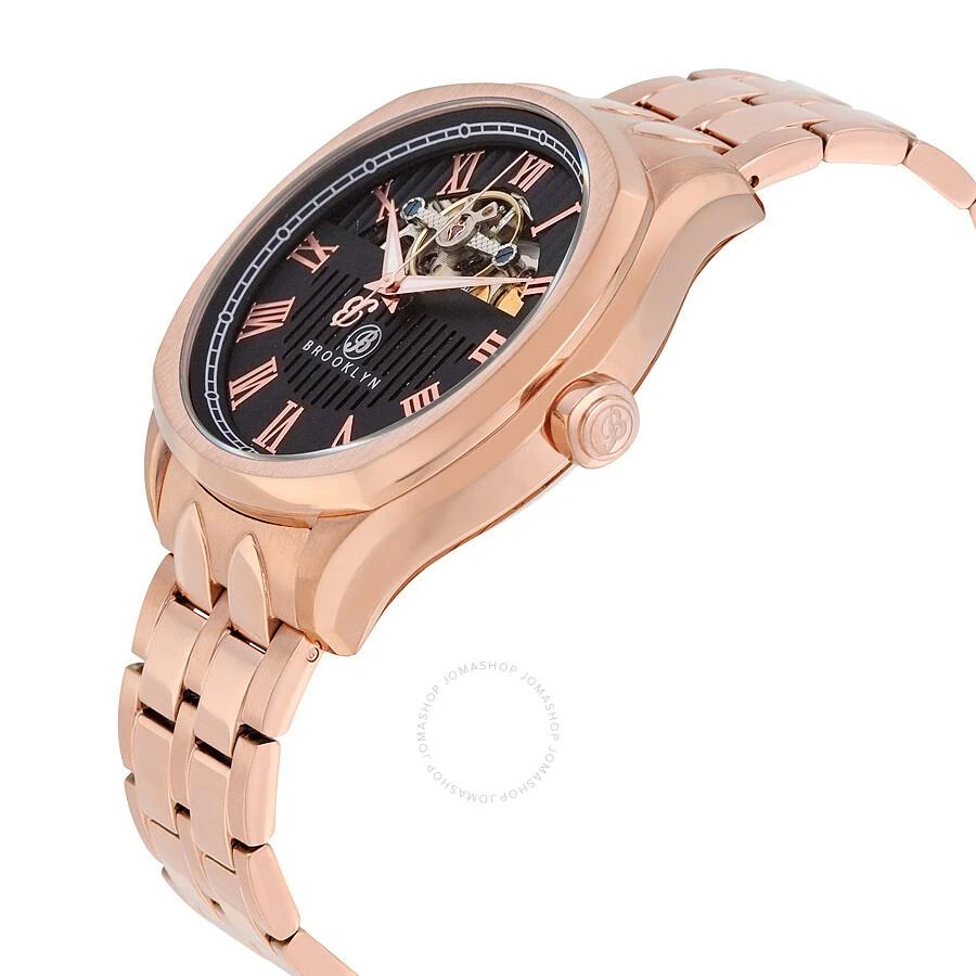 Brooklyn Watch Co. Brooklyn Dunham Skeleton Automatic Black Dial Men's Watch 202-M3262 2