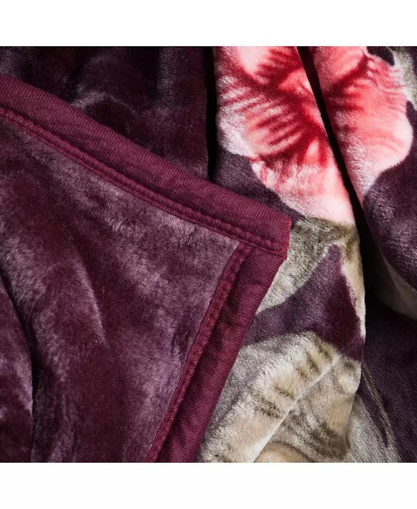 Baldwin Rose Heavy Thick Plush Mink Oversized Throw, 74" x 91" 3