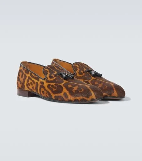 Tom Ford Nicolas leopard-print calf hair loafers 5