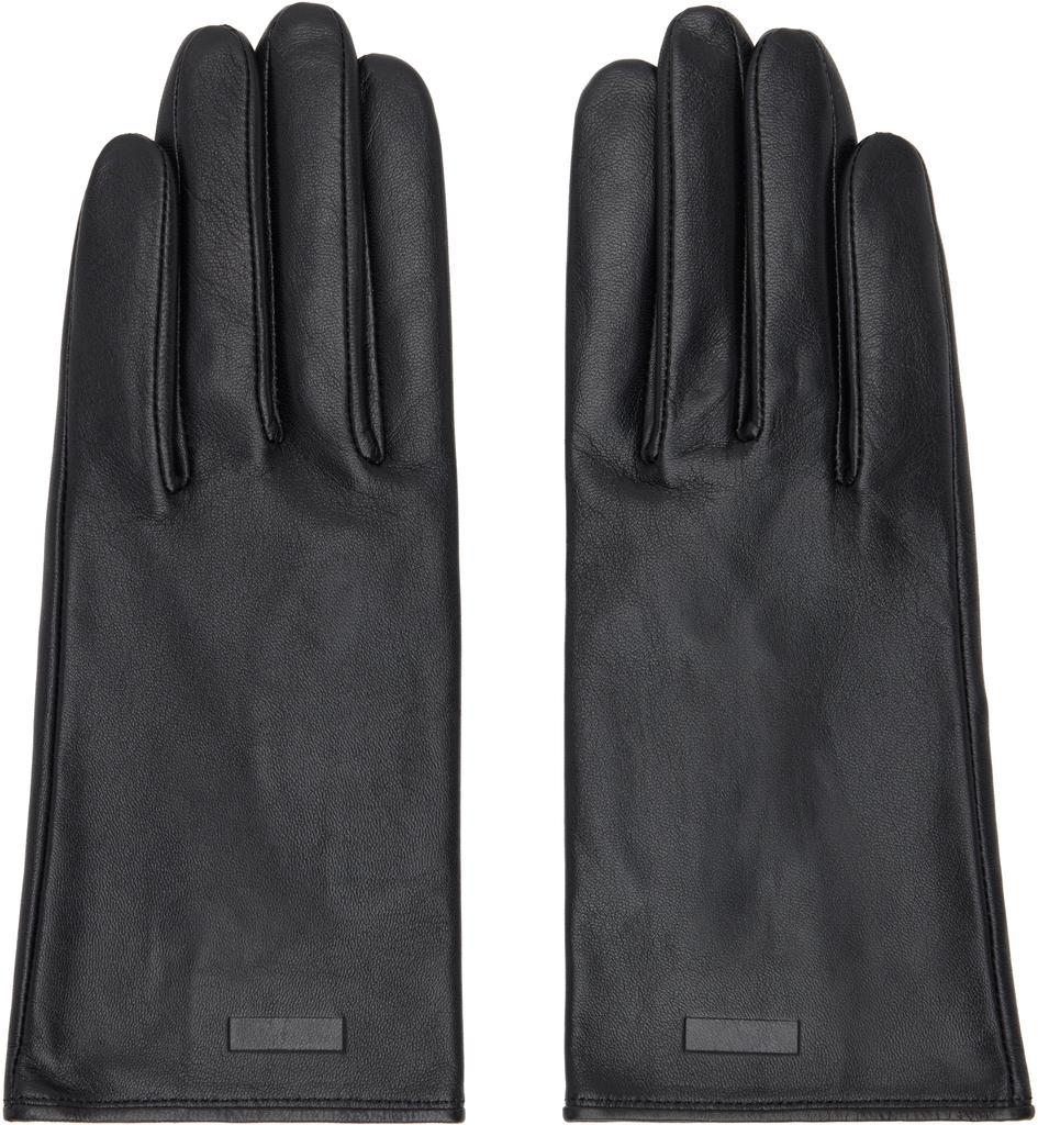 小物 NEIGHBORHOOD LEATHER BOA GLOVES Size: L Neighborhood Black Leather Boa Gloves Neighborhood