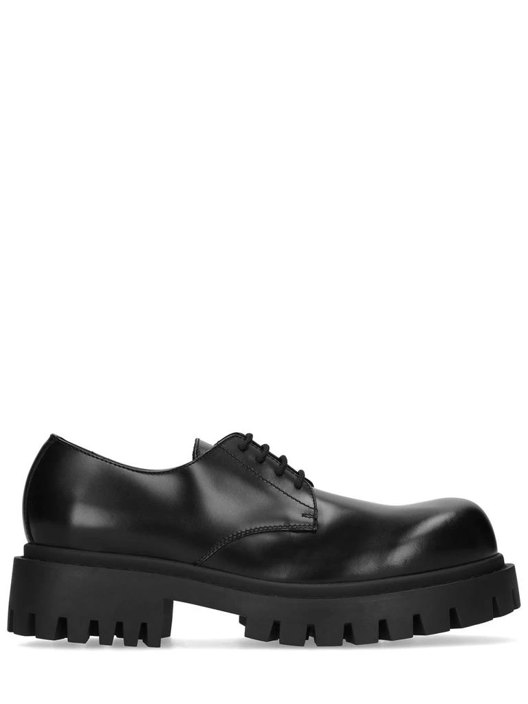 Balenciaga Sergent Leather Derby Lace-up Shoes 1