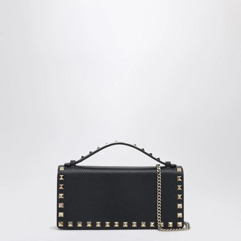 Valentino Black Rockstud chain wallet 1