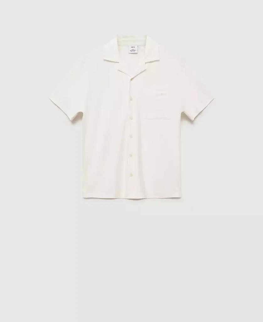 Mango Men's Chest-Pocket Cotton Shirt 3
