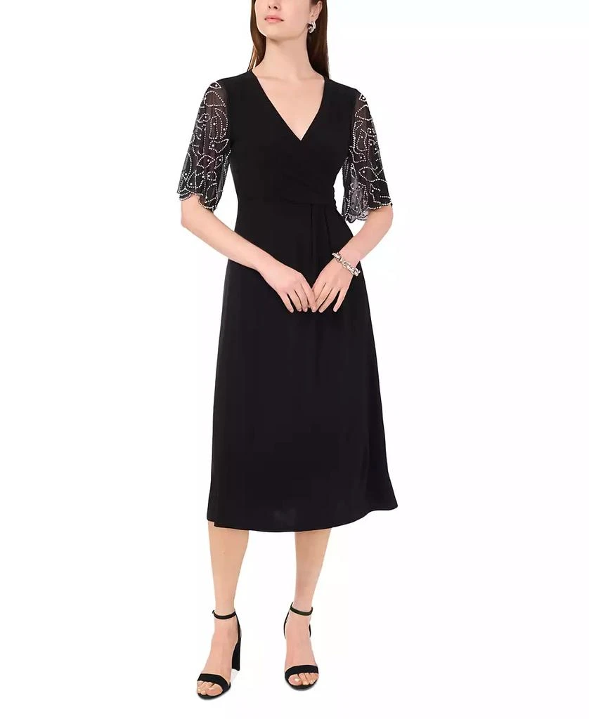 msk formal dresses MSK Knit Swiss Dot Midi Dress MSRP $69 – DGFOutlet main image 0
