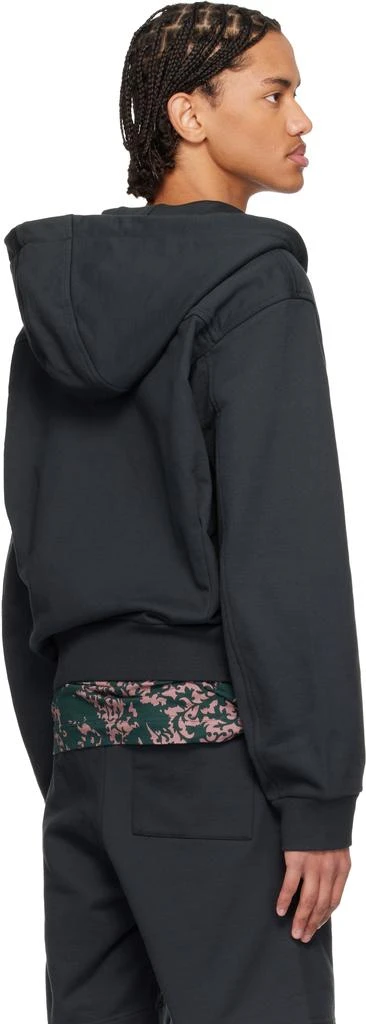 Dries Van Noten Black Loose Zipped Hoodie 3