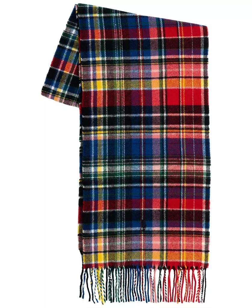 Ralph Lauren Men's Woolen Plaid Scarf 2
