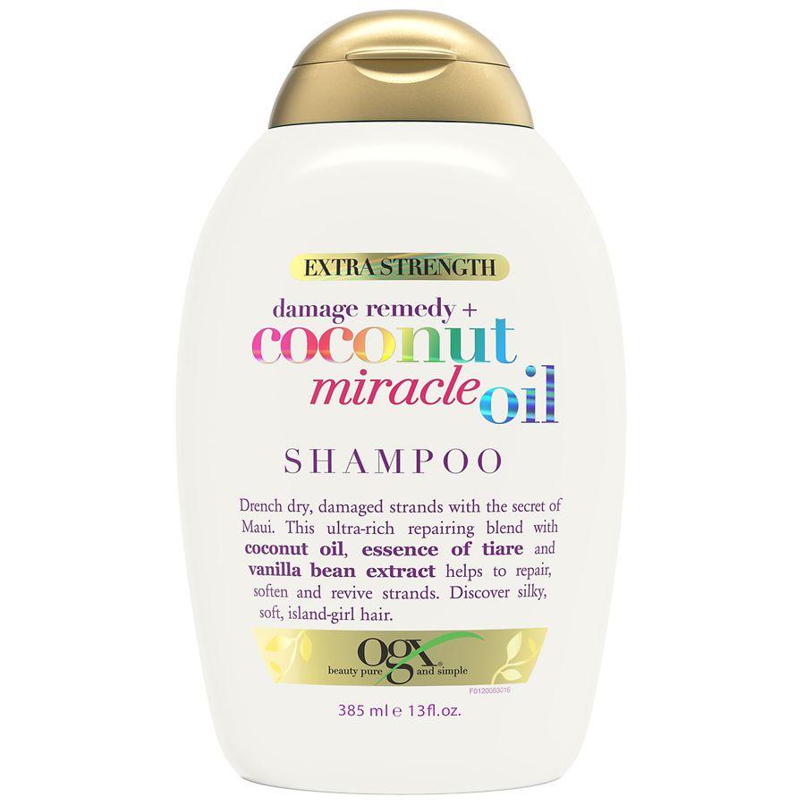 OGX Extra Strength Damage Remedy + Coconut Oil Shampoo Coconut Milk, Tangerine, & Warm Vanilla