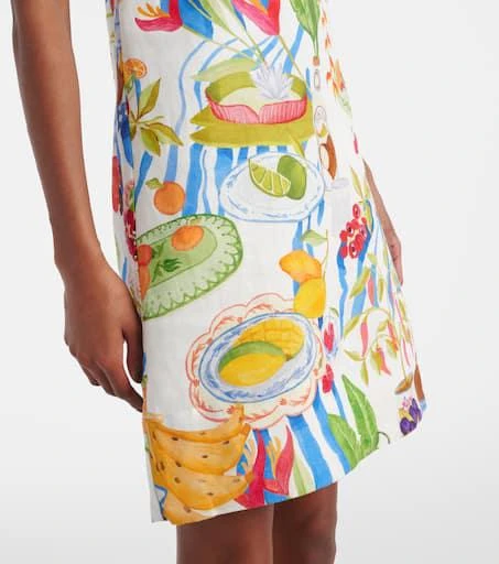 Farm Rio Printed linen minidress 5