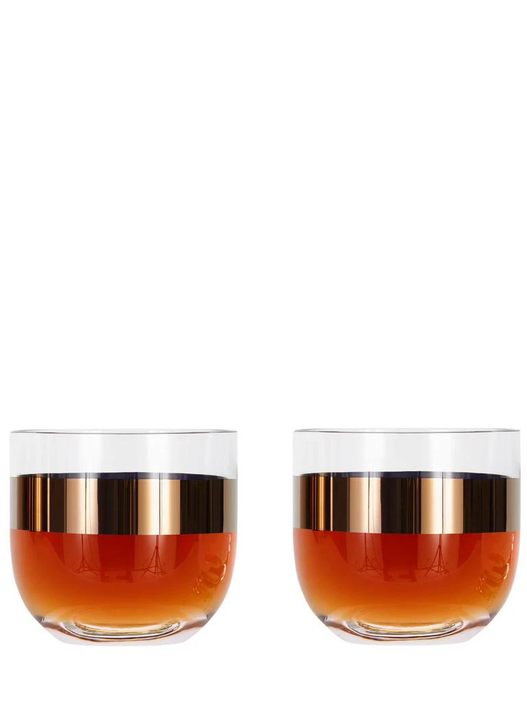 TOM DIXON Set Of 2 Tank Whiskey Glasses 3