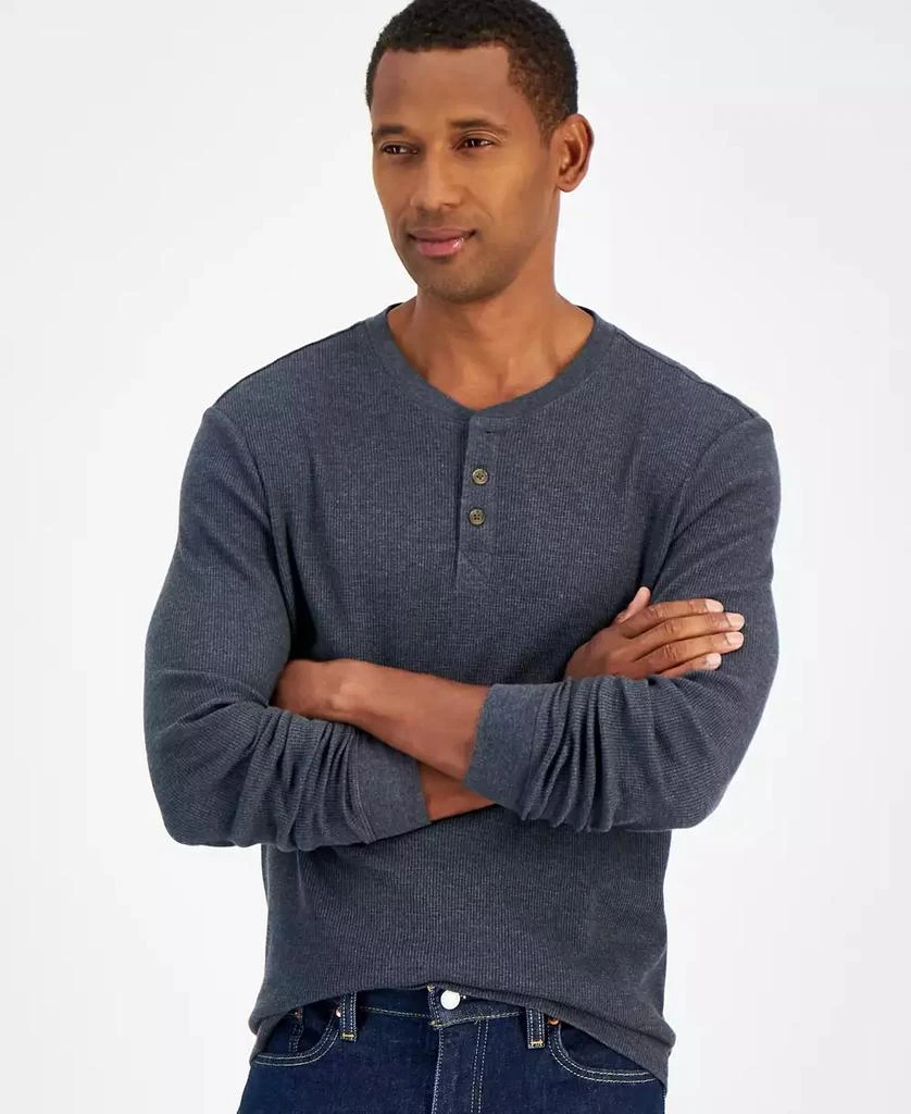 Club Room Men's Thermal Long Sleeve Henley, Created for Macy's 1