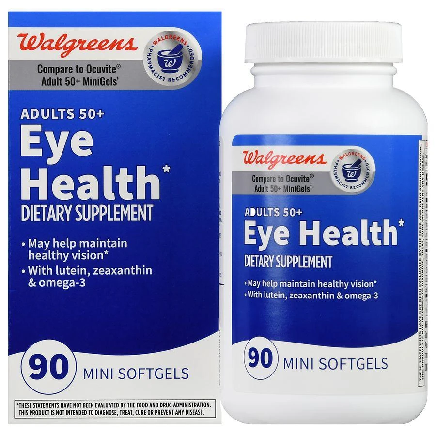 Walgreens Adults 50+ Eye Health Mini Softgels (90 days) 1