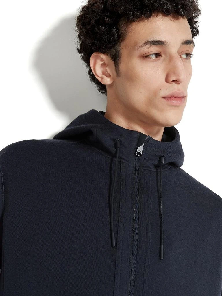Zegna Zegna Zip-Up Drawstring Hoodie 5