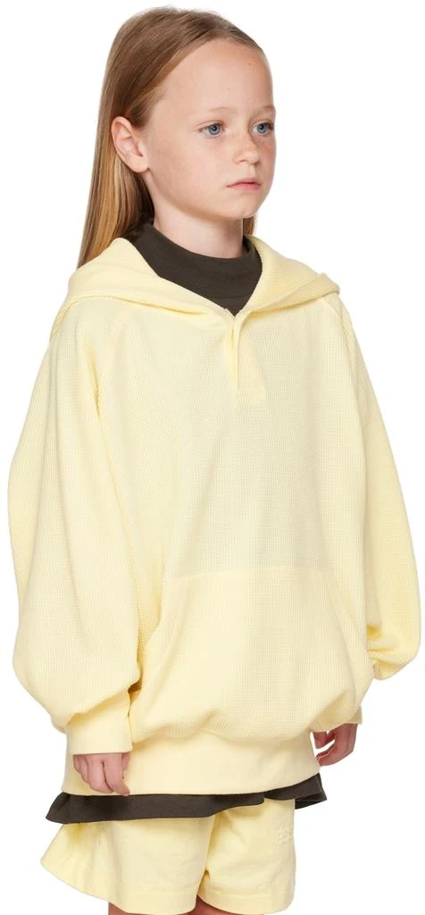 Essentials Kids Yellow Henley Hoodie 2