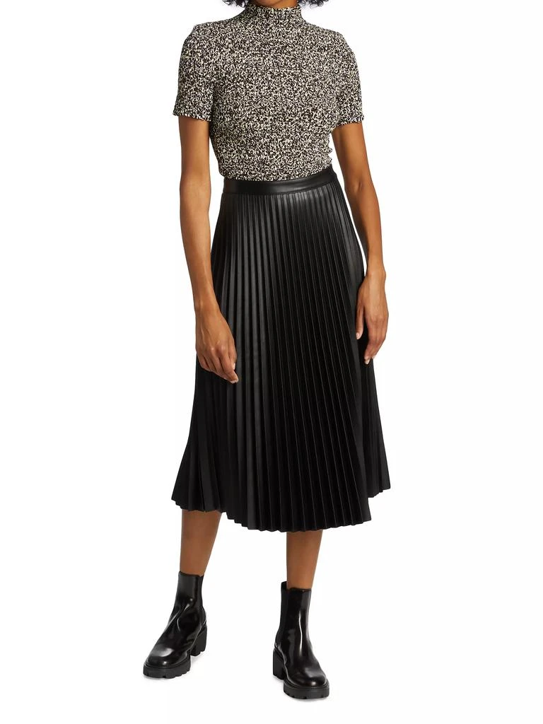 Proenza Schouler Pleated Faux-Leather Midi-Skirt 2