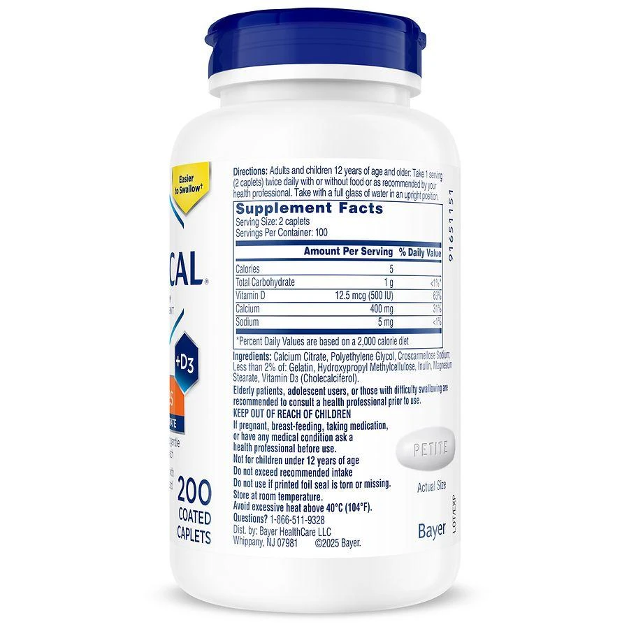 Citracal Petites Calcium Supplement + D3 Coated Caplets 2