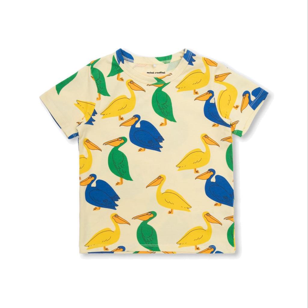 Mini Rodini Mini Rodini All-Over Printed Crewneck T-Shirt
