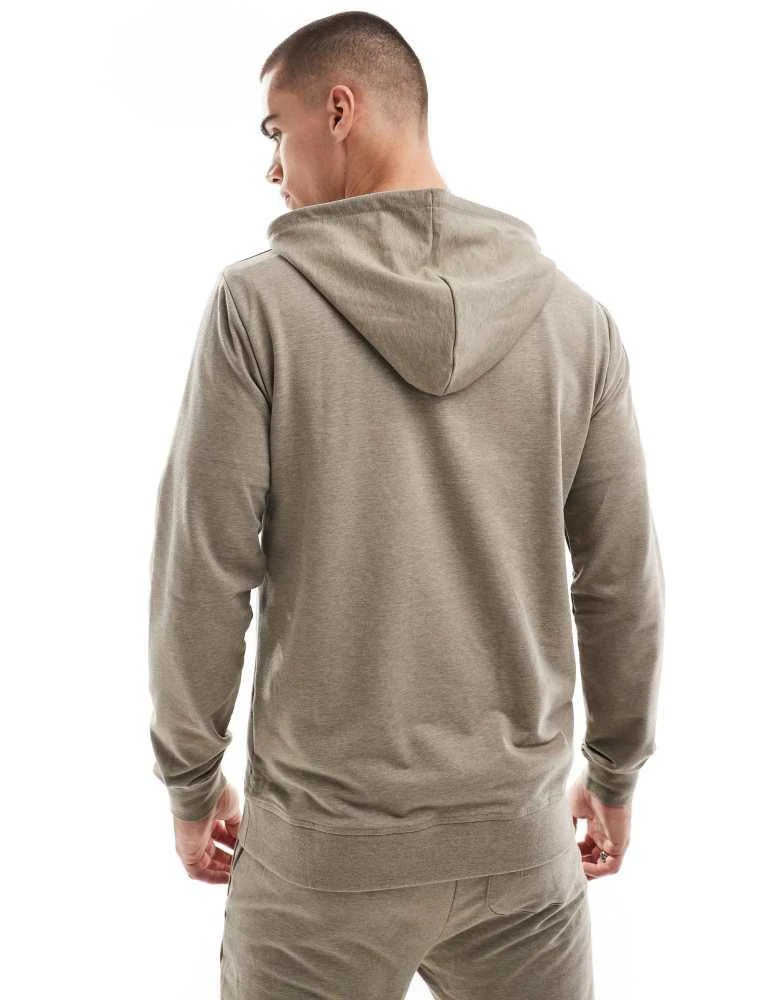 HERA Hera focus lightweight slim fit hoodie in marsh grey 2